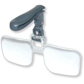 Carson VM-14 VisorMag Hands-Free Hat Mounted Clip-On 2.25x Magnifying Lenses, Grey