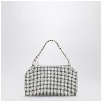 Stella McCartney Women's Falabella Crystal Mesh Clutch in Silver | Size UNI | 7B0101WP04138101