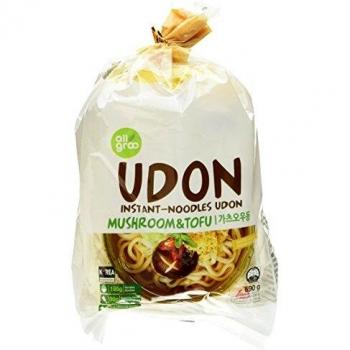 Fideos Udon Coreanos con Setas Shiitake y Tofu - 690g (3 Raciones)