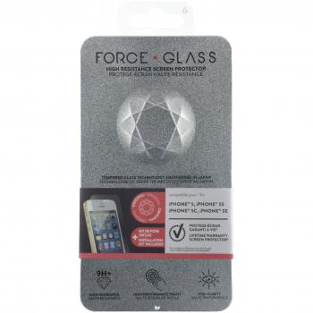 forceglass – Protector de Pantalla de Cristal Templado para iPhone 5/5S/Se/5 C