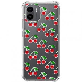 Funda Antigolpes de Silicona para Xiaomi Redmi A2 con Diseño de Cerezas