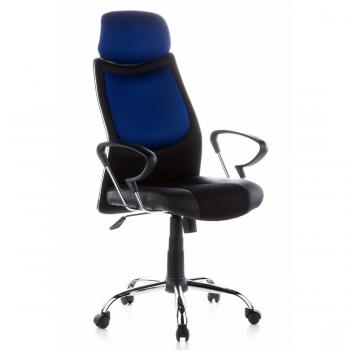 HJH Office CITY 80 Silla de oficina Negro y Azul 52 x 62 x 129 cm