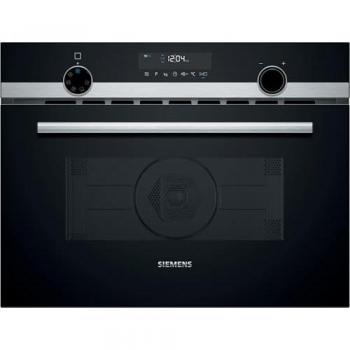 Microondas Empotrable Siemens iQ500 CM585AGS1 con Heißluft, 44L, 900W, Acero Inoxidable, TouchControl y cookControl 15