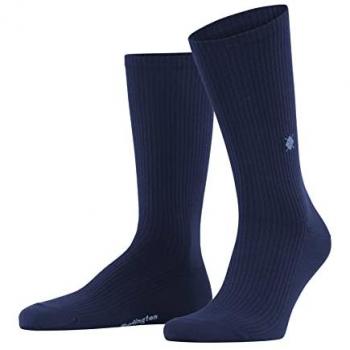 Burlington Boston Men's Organic Cotton Ribbed Socks - Royal Blue - Size 40-46