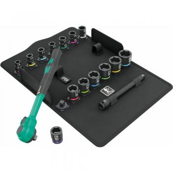 Wera 8100 SB 12 Zyklop Comfort Metric Ratchet Set, 3/8, 16-Piece