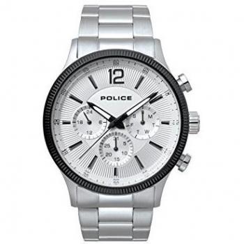 Police Reloj Multiesfera para Hombre de Cuarzo con Correa en Acero Inoxidable PL.15302JSTB/01M