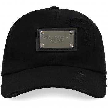 Dolce & Gabbana Men's Logo Baseball Cap, Black, Size: 58 CM, GH860AFU6X8