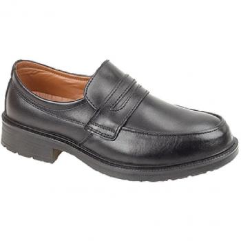 Amblers Steel FS46 Mens Slip On Safety Work Shoes Black