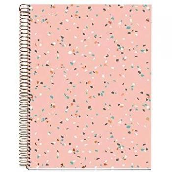 MIQUELRIUS 47715 - Cuaderno A4, tapa dura, 120 Hojas Cuadrícula Interior 4 Colores Terrazzo