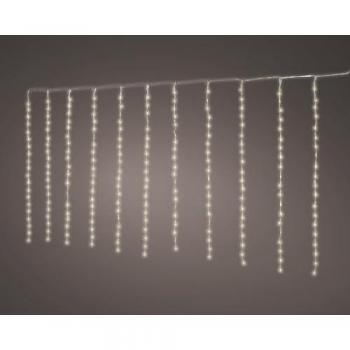 Cortina de Leds para Balcón Exterior Blanco Cálido 2x1m 220 Leds