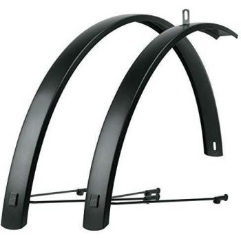 SKS Edge Al 28 46mm Matt Black Aluminium Mudguard Set: Matt Black 46mm 28 SKMED2846B