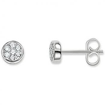 Thomas Sabo Women-Ear studs Glam & Soul 925 Sterling Silver Zirconia white H1848-051-14