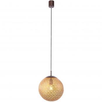 Lámpara colgante rústica de estilo industrial en color óxido de 30cm - KRETA