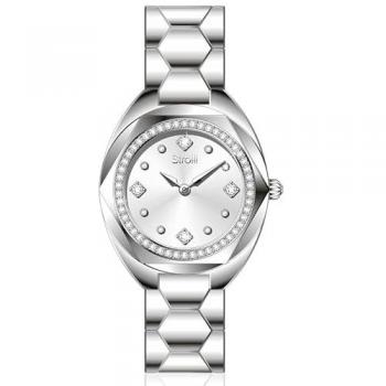 Reloj Elegante de Acero Inoxidable para Mujer STROILI Mod. 1683270 - Resistente al Agua con Movimiento de Cuarzo y Cristales Swarovski