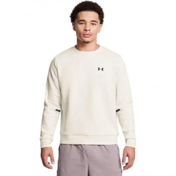 Under Armour Men's Unstoppable Fleece Crewneck Sweatshirt - Loose Fit, Extra Large, Black/White