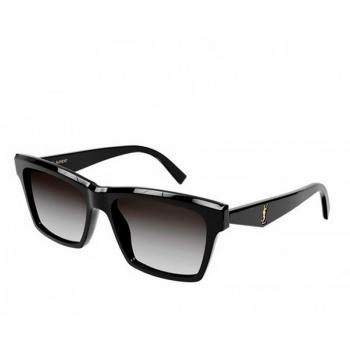 Saint Laurent Black/Grey Shaded Sunglasses SL M104, Female, Size: 56 MM