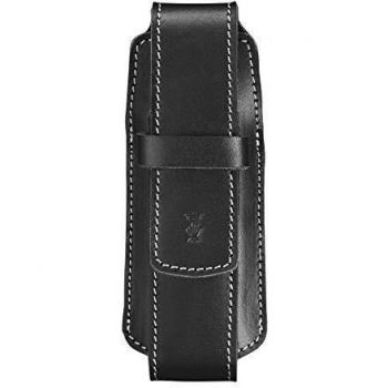 Opinel Chic Black Leather Knife Sheath - Engravable