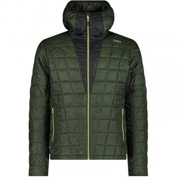 Chaqueta outdoor hombre Cmp 33z2987 Verde con capucha fija, talla 52