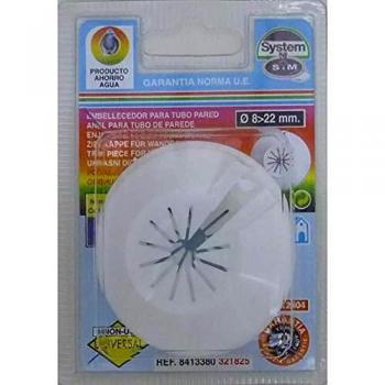 S&m EMBELLECEDOR TUBO CALEFACCION S& M SIMPLE ABS BLANCO 8-22MM 321825 2 PZ
