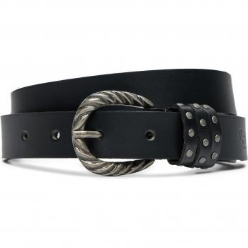 Pepe Jeans Halsey Black Leather Belt for Women, Size M