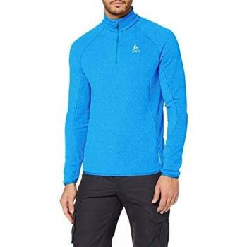 Odlo Midlayer 1/2 Zip Carve Ceramiwarm-Directoire Blue, Jersey para Hombre, Hombre, 542162-20221, Directoire Blue, S