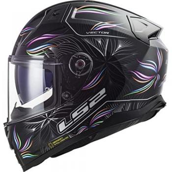 LS2 Casco Integral FF811 VECTOR II Tropical Negro-Blanco 4XL 67-68