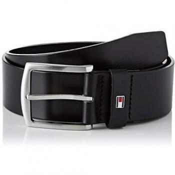 Tommy Hilfiger New Denton Belt 4.0 Cinturón, Negro