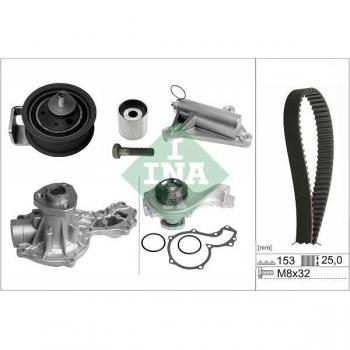 Bomba de agua + kit de correa de distribución INA 530 0359 30 para VW Audi