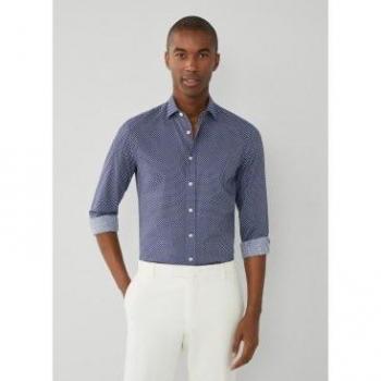 Camisa Geo Floral Azul Hackett London HM309827