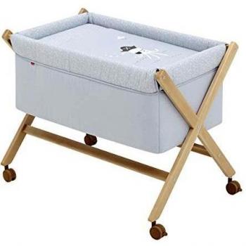 be Minicuna Tijera Madera Ocean Gris/Natural 55x87x74 cm