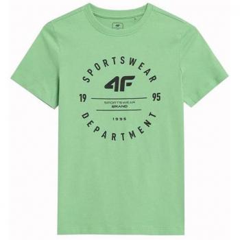Camiseta de Manga Corta Niño 4F M294  Canary Verde