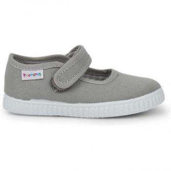 Merceditas de niña con cinta adhesiva y suela tipo zapatillas