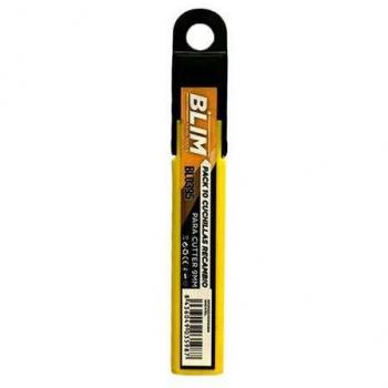 Blim Pack 10 Cuchillas Recambio para Cutters 9mm