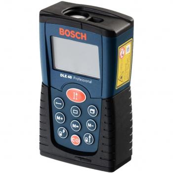 Dalmierz láser Bosch DLE 40 y DLE 50 - Medición precisa hasta 50 metros, pantalla retroiluminada, función de cálculo de área y volumen