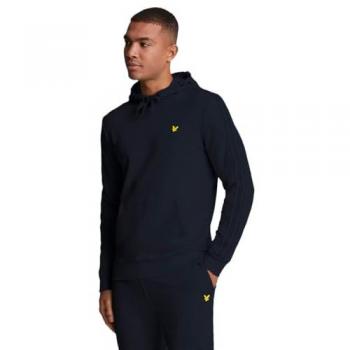 Lyle & Scott Men's Sports Tape Hoodie - Navy/Black - Large
