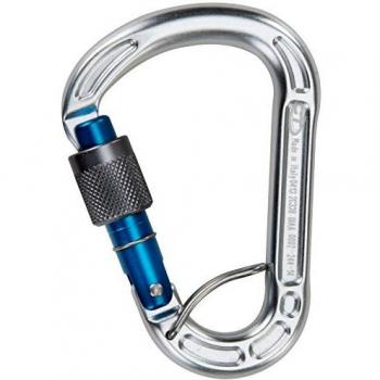 Climbing Technology Concept SGL - Mosquetón de Escalada con Seguro, Color Azul
