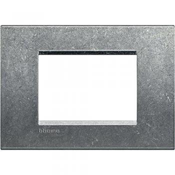 Bticino Placa Cuadrada Livinglight Native 3 Módulos LNA4803NA Naturalia
