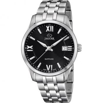 Reloj Jaguar Acamar J964/4 para Hombre, Esfera Negra y Pulsera de Acero Plateado