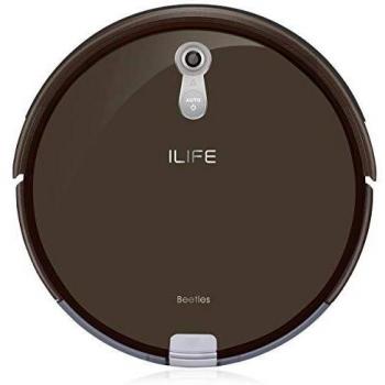 Aspiradora Robotizada ILIFE A8 - Ideal para Mascotas, Protección contra Caídas, Recarga Automática, Beuteless, 72mm de Altura, con Temporizador y Base de Carga