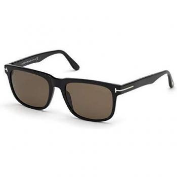 Tom Ford FT0775 01H Polarized Stephenson Sunglasses, Black, Unisex, Size: 56 MM