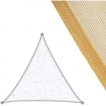 Ldk Garden Toldo Vela Beige de Polietileno para jardín 3 X 3 X 3 m, Crudo