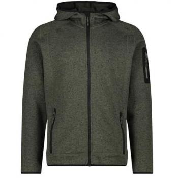 CMP Men's Fleece Hoodie Jacket - Olive/Black