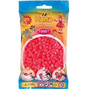 Bolsa de Perlas Hama 1000 Piezas Midi Color Cereza Flúor
