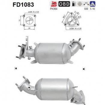 Filtro de Partículas AS FD1083 con Alta Eficiencia y Durabilidad