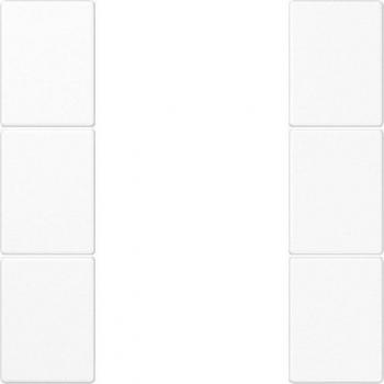 Jung LS 503 3-Button Complete Switch Set - White