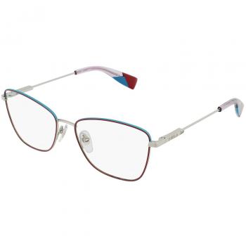 Police VPLF03N Men's Glasses Frame, Shiny Azure Havana Striped Grey, 53mm