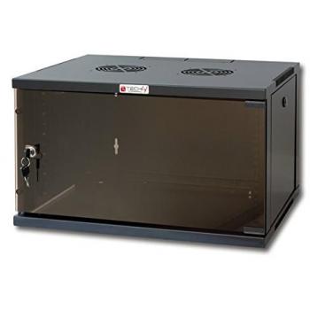 Armario Rack 19 de Pared 9U Profundidad 600 Negro Montado