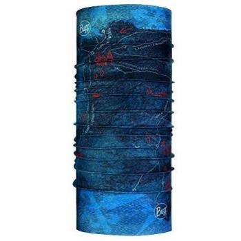 Buff Coolnet UV+ Multifunctional Neck Gaiter - Peninsula Denim, UPF50 Protection, Lightweight, Breathable