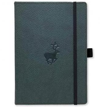 Dingbats A5+ Wildlife Green Deer Notebook - Graph