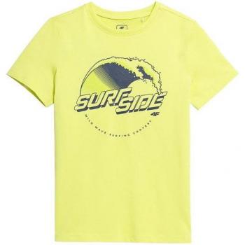 Camiseta de Manga Corta Niño 4F JTSM012 Amarillo
